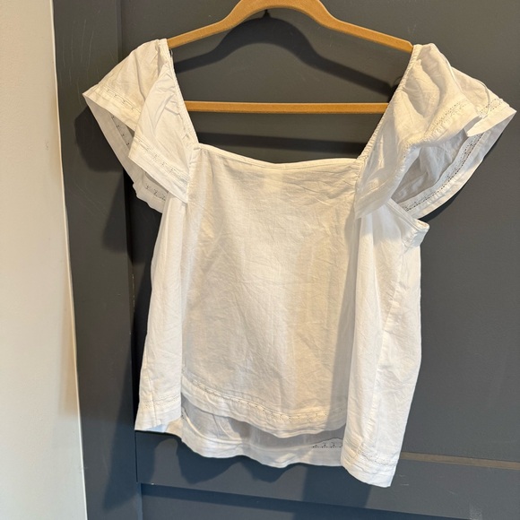 White h&m peasant blouse - Picture 3 of 3